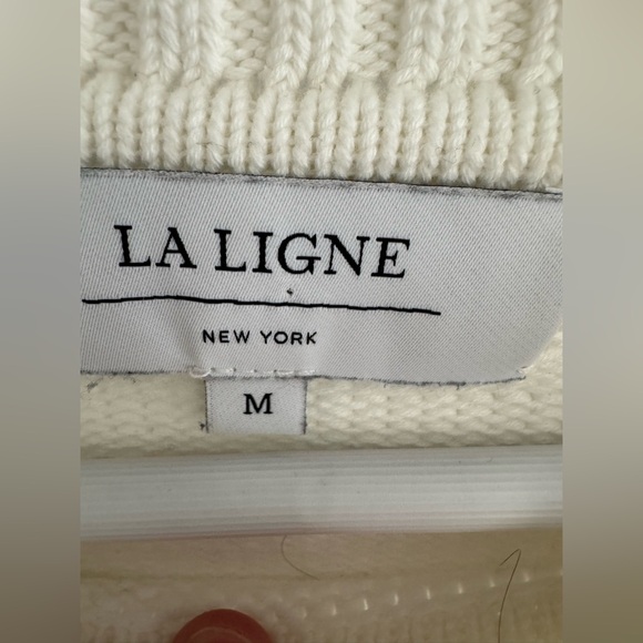 La Ligne Jill Sweater white/black stripe size medium - Picture 5 of 10